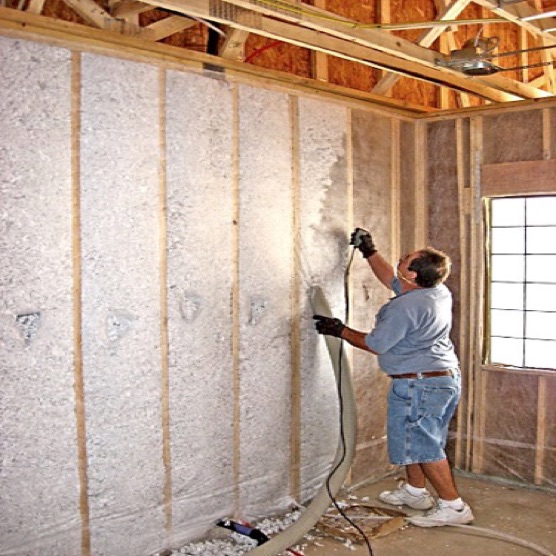 Blowing in the insulation