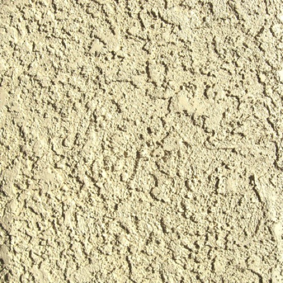 Finished, painted stucco