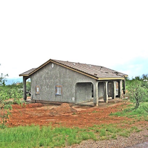Stucco on